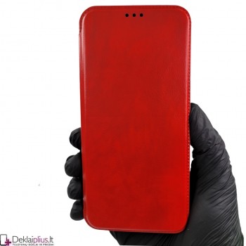 Razor odinis atverčiamas dėklas - raudonas (Samsung A14/A14 5G)